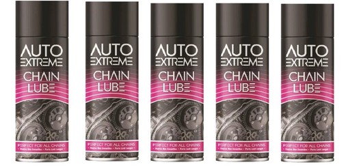 Chain lube spray oil 250ml - 5x,