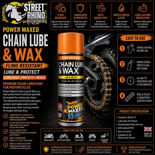 Power maxed motorcycle chain - power,